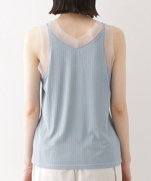THE SHOP TK / ザ ショップ ティーケー キャミソール・チューブトップ | ランダムリブシアータンク【洗える】 | 詳細15