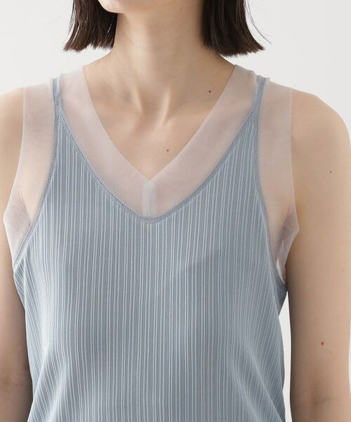THE SHOP TK / ザ ショップ ティーケー キャミソール・チューブトップ | ランダムリブシアータンク【洗える】 | 詳細17