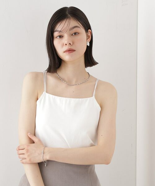 THE SHOP TK / ザ ショップ ティーケー キャミソール・チューブトップ | カップ付きキャミ【洗える】 | 詳細1