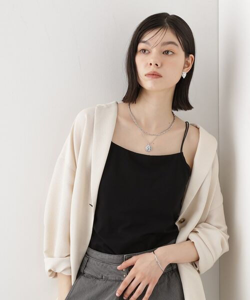 THE SHOP TK / ザ ショップ ティーケー キャミソール・チューブトップ | カップ付きキャミ【洗える】 | 詳細7