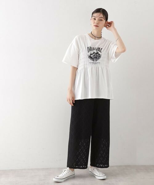 THE SHOP TK / ザ ショップ ティーケー カットソー | ロゴシャーリングプルオーバー【親子リンク/洗濯機OK】 | 詳細3