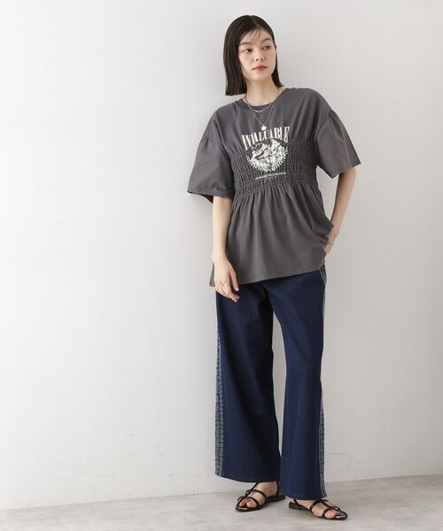 THE SHOP TK / ザ ショップ ティーケー カットソー | ロゴシャーリングプルオーバー【親子リンク/洗濯機OK】 | 詳細6