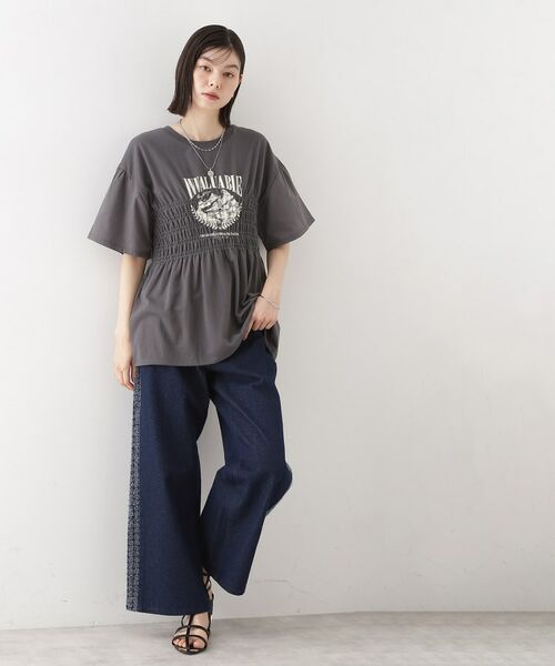 THE SHOP TK / ザ ショップ ティーケー カットソー | ロゴシャーリングプルオーバー【親子リンク/洗濯機OK】 | 詳細7