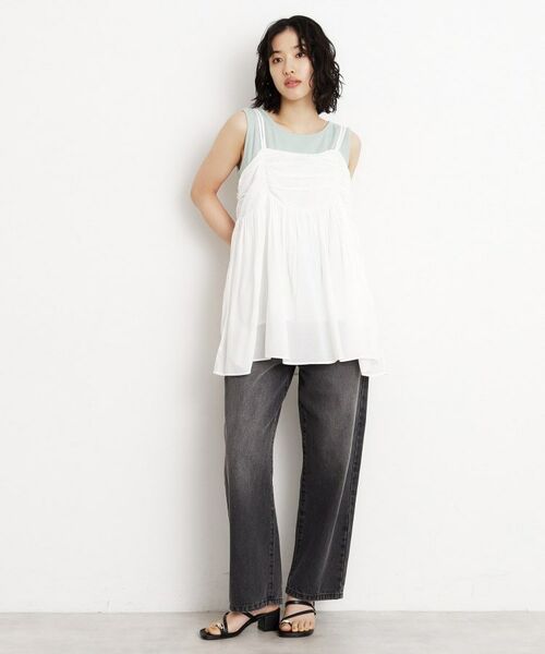 THE SHOP TK / ザ ショップ ティーケー チュニック | ギャザーチュニック【洗える】 | 詳細3