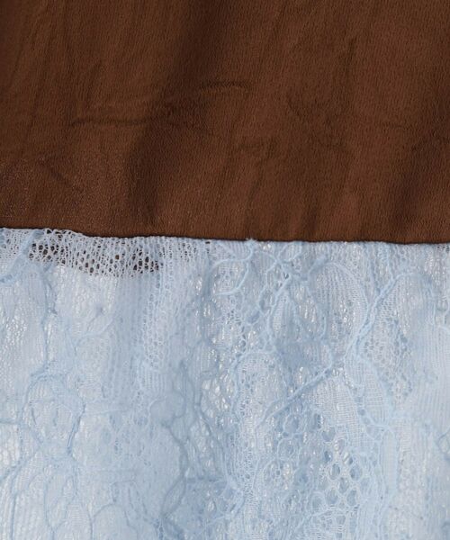 THE SHOP TK / ザ ショップ ティーケー ベスト | レースフリルサテンベスト【洗える】 | 詳細8