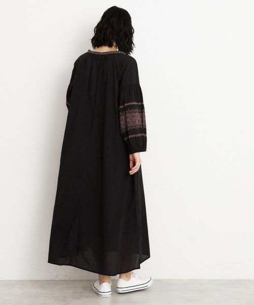 THE SHOP TK / ザ ショップ ティーケー ロング・マキシ丈ワンピース | 刺繍ワンピース【洗濯機OK】 | 詳細3