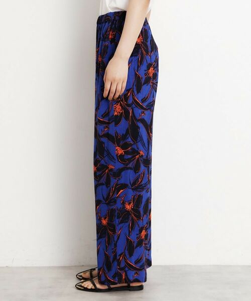 THE SHOP TK / ザ ショップ ティーケー パンツ | レーヨンリネン総柄ワイドパンツ【洗える】 | 詳細10