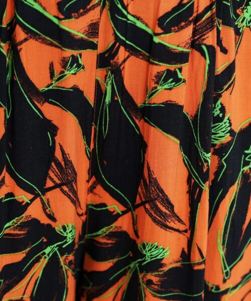 THE SHOP TK / ザ ショップ ティーケー パンツ | レーヨンリネン総柄ワイドパンツ【洗える】 | 詳細4