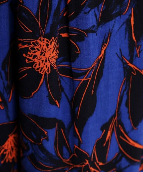 THE SHOP TK / ザ ショップ ティーケー パンツ | レーヨンリネン総柄ワイドパンツ【洗える】 | 詳細8