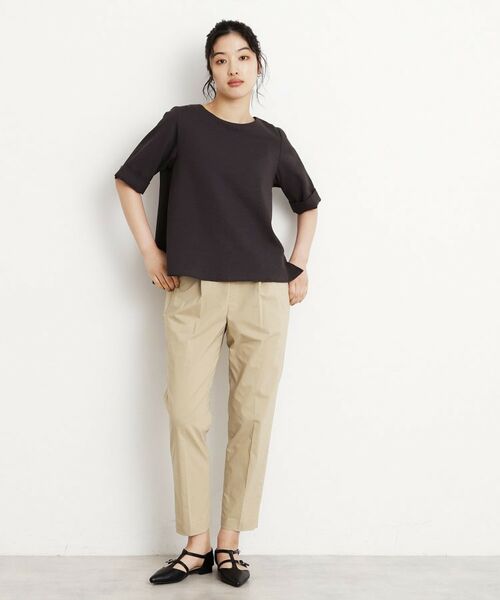 THE SHOP TK / ザ ショップ ティーケー ショート・ハーフ・半端丈パンツ | 【XS-XLサイズ/美シルエット】ハイパーストレッチテーパードパンツ/接触冷感/洗える | 詳細10