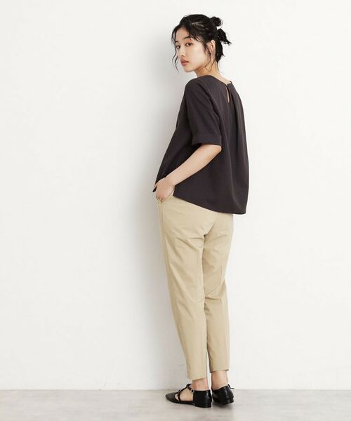 THE SHOP TK / ザ ショップ ティーケー ショート・ハーフ・半端丈パンツ | 【XS-XLサイズ/美シルエット】ハイパーストレッチテーパードパンツ/接触冷感/洗える | 詳細11