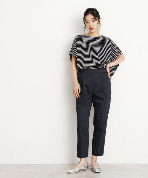 THE SHOP TK / ザ ショップ ティーケー ショート・ハーフ・半端丈パンツ | 【XS-XLサイズ/美シルエット】ハイパーストレッチテーパードパンツ/接触冷感/洗える | 詳細14