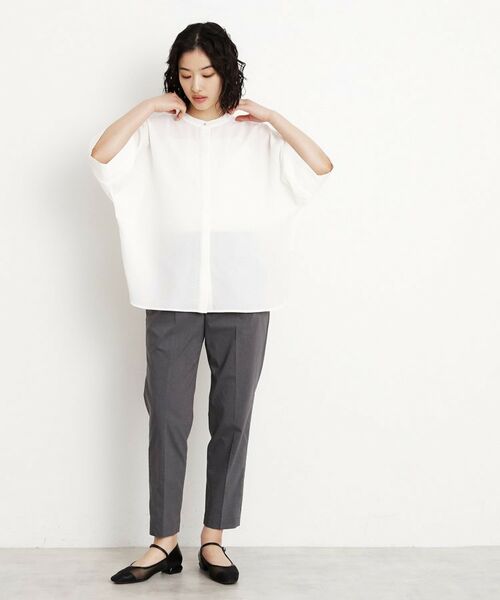 THE SHOP TK / ザ ショップ ティーケー ショート・ハーフ・半端丈パンツ | 【XS-XLサイズ/美シルエット】ハイパーストレッチテーパードパンツ/接触冷感/洗える | 詳細2