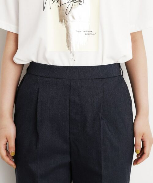 THE SHOP TK / ザ ショップ ティーケー ショート・ハーフ・半端丈パンツ | 【XS-XLサイズ/美シルエット】ハイパーストレッチテーパードパンツ/接触冷感/洗える | 詳細20