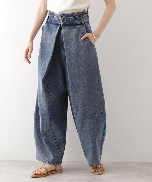 THE SHOP TK / ザ ショップ ティーケー パンツ | バレル風タックパンツ【洗濯機OK】 | 詳細10