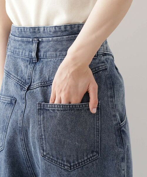 THE SHOP TK / ザ ショップ ティーケー パンツ | バレル風タックパンツ【洗濯機OK】 | 詳細20