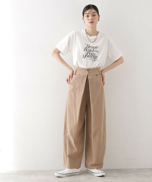 THE SHOP TK / ザ ショップ ティーケー パンツ | バレル風タックパンツ【洗濯機OK】 | 詳細7