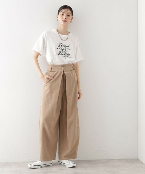 THE SHOP TK / ザ ショップ ティーケー パンツ | バレル風タックパンツ【洗濯機OK】 | 詳細8