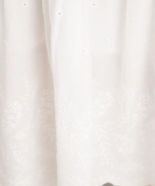 THE SHOP TK / ザ ショップ ティーケー ロング・マキシ丈スカート | スカラップ刺繍スカート【洗濯機OK】 | 詳細4