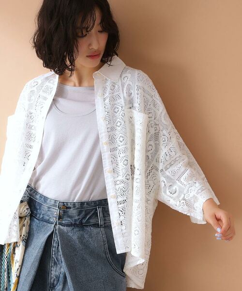 THE SHOP TK / ザ ショップ ティーケー シャツ・ブラウス | 総レースシャツ【洗える】 | 詳細1