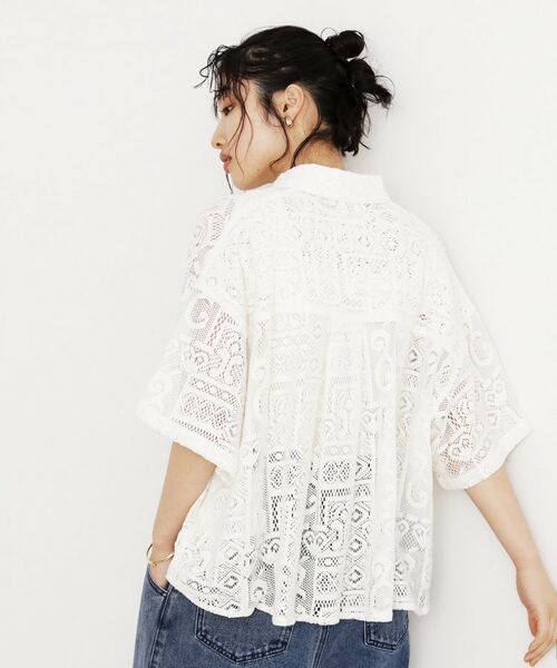 THE SHOP TK / ザ ショップ ティーケー シャツ・ブラウス | 総レースシャツ【洗える】 | 詳細10