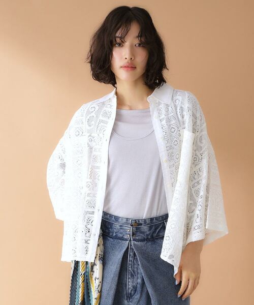 THE SHOP TK / ザ ショップ ティーケー シャツ・ブラウス | 総レースシャツ【洗える】 | 詳細2