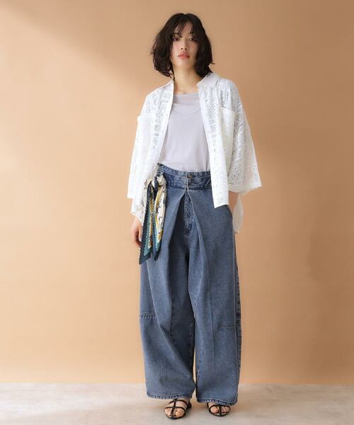 THE SHOP TK / ザ ショップ ティーケー シャツ・ブラウス | 総レースシャツ【洗える】 | 詳細3