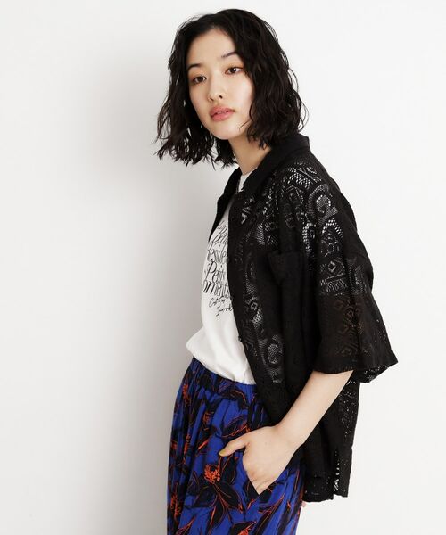 THE SHOP TK / ザ ショップ ティーケー シャツ・ブラウス | 総レースシャツ【洗える】 | 詳細4