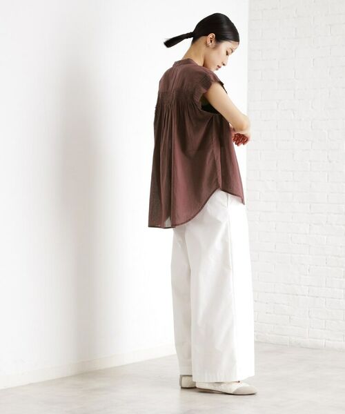 THE SHOP TK / ザ ショップ ティーケー シャツ・ブラウス | シャーリングブラウス【洗える】 | 詳細11