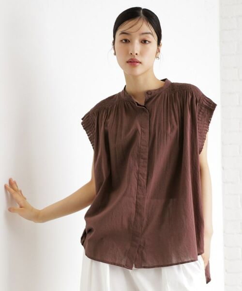 THE SHOP TK / ザ ショップ ティーケー シャツ・ブラウス | シャーリングブラウス【洗える】 | 詳細9