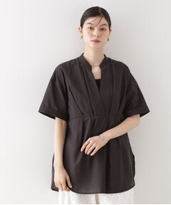 THE SHOP TK / ザ ショップ ティーケー シャツ・ブラウス | ウエストタックチュニック【体型カバー/洗濯機OK】
