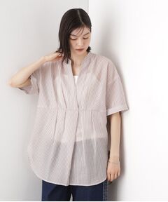 THE SHOP TK / ザ ショップ ティーケー シャツ・ブラウス | ウエストタックチュニック【体型カバー/洗濯機OK】