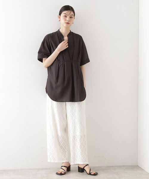 THE SHOP TK / ザ ショップ ティーケー シャツ・ブラウス | ウエストタックチュニック【体型カバー/洗濯機OK】 | 詳細7