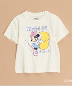 THE SHOP TK / ザ ショップ ティーケー Tシャツ | disney/【110-150】ミッキーマウス＆ミニーマウス ベースボールTシャツ