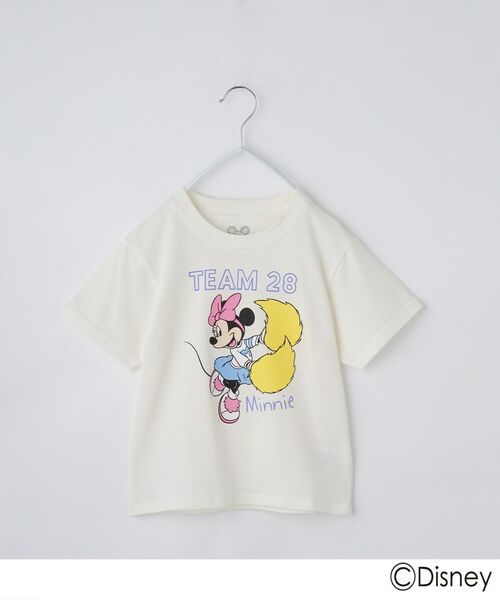 THE SHOP TK / ザ ショップ ティーケー Tシャツ | disney/【110-150】ミッキーマウス&ミニーマウス ベースボールTシャツ | 詳細1