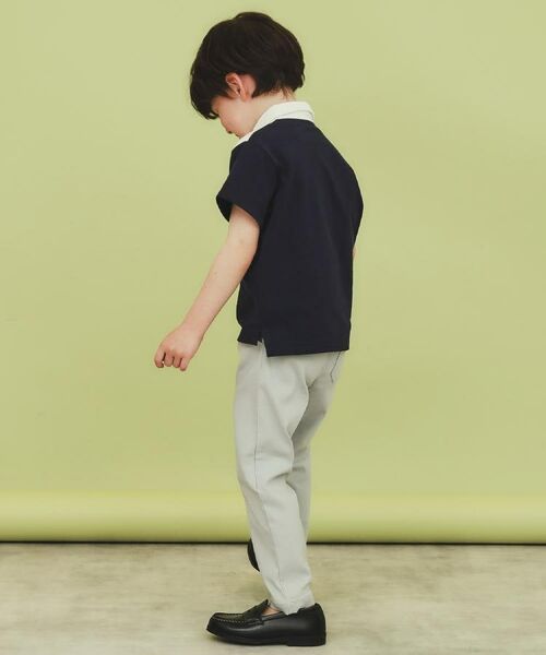 THE SHOP TK / ザ ショップ ティーケー ポロシャツ | 【110-150】切り替えポロシャツ/洗濯機OK | 詳細4