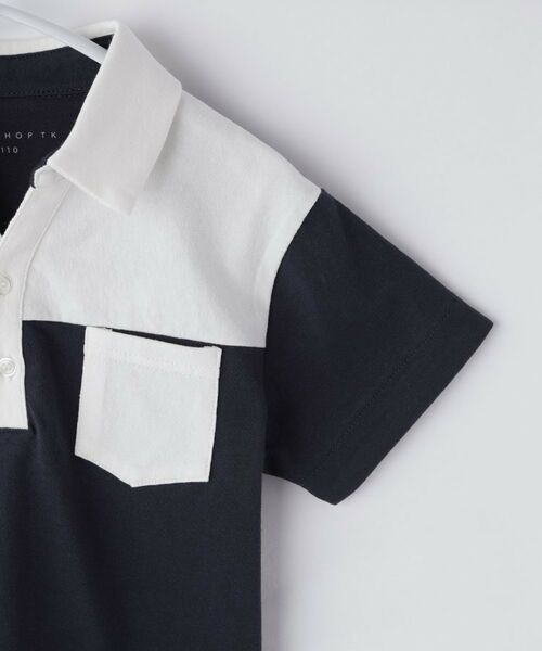 THE SHOP TK / ザ ショップ ティーケー ポロシャツ | 【110-150】切り替えポロシャツ/洗濯機OK | 詳細8