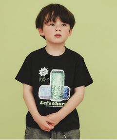 THE SHOP TK / ザ ショップ ティーケー Tシャツ | 【110－150】色が変わる！スパンコール半袖Tシャツ/洗える