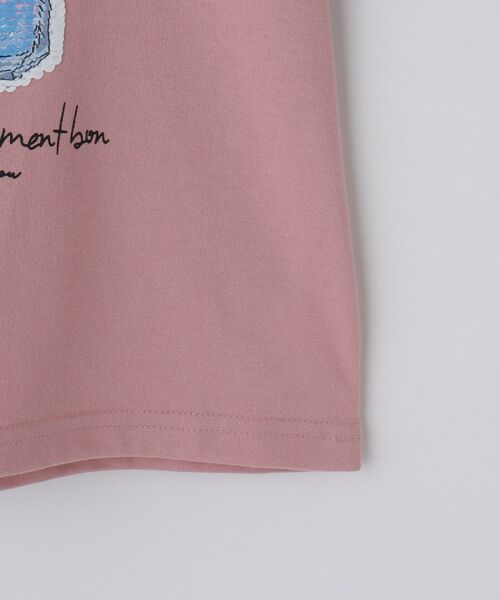 THE SHOP TK / ザ ショップ ティーケー Tシャツ | 【110－150】色が変わる！スパンコール半袖Tシャツ/洗える | 詳細13