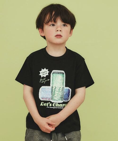 THE SHOP TK/ザ ショップ ティーケー 【110-150】色が変わる!スパンコール半袖Tシャツ/洗える ブラック(019) 14(140cm) THE SHOP TK/ザ ショップ ティーケー 【110-150】色が変わる!スパンコール半袖Tシャツ/洗える ブラック(019) 14(140cm)