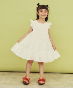 THE SHOP TK / ザ ショップ ティーケー ミニ丈・ひざ丈ワンピース | 【120－150】ティアードワンピース/洗える