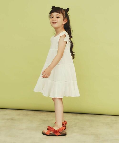 THE SHOP TK / ザ ショップ ティーケー ミニ丈・ひざ丈ワンピース | 【120-150】ティアードワンピース/洗える | 詳細2