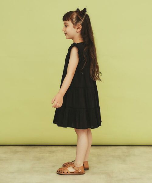 THE SHOP TK / ザ ショップ ティーケー ミニ丈・ひざ丈ワンピース | 【120-150】ティアードワンピース/洗える | 詳細6
