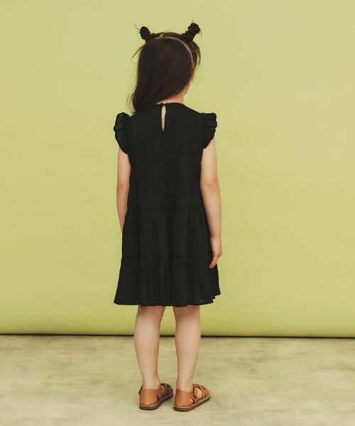 THE SHOP TK / ザ ショップ ティーケー ミニ丈・ひざ丈ワンピース | 【120-150】ティアードワンピース/洗える | 詳細7