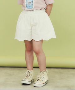 THE SHOP TK / ザ ショップ ティーケー ショート・ハーフ・半端丈パンツ | 【120-150】スカラップレースキュロットパンツ