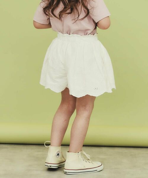 THE SHOP TK / ザ ショップ ティーケー ショート・ハーフ・半端丈パンツ | 【120-150】スカラップレースキュロットパンツ | 詳細5