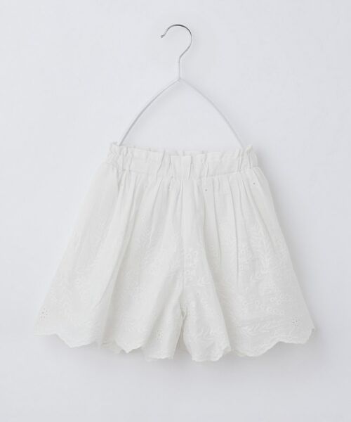 THE SHOP TK / ザ ショップ ティーケー ショート・ハーフ・半端丈パンツ | 【120-150】スカラップレースキュロットパンツ | 詳細7