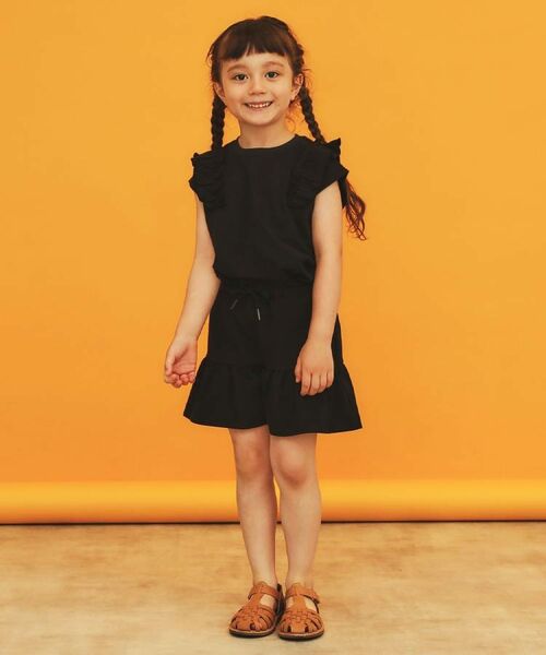 THE SHOP TK / ザ ショップ ティーケー ショート・ハーフ・半端丈パンツ | 【110－150】涼しい♪フレアキュロットパンツ/洗濯機OK | 詳細1