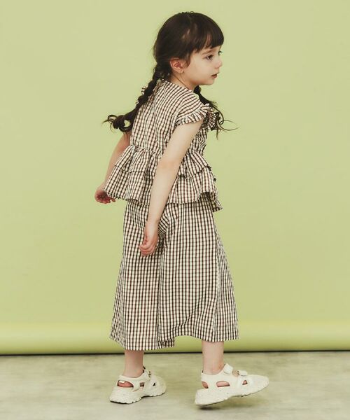 THE SHOP TK / ザ ショップ ティーケー ショート・ハーフ・半端丈パンツ | 【110-150】ギンガムチェック柄パンツ/セットアップ可・洗濯機OK | 詳細3