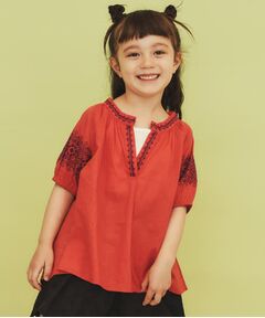 THE SHOP TK / ザ ショップ ティーケー チュニック | 【120-150】刺繍チュニックブラウス